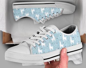 Cute Llama Shoes , Llama Sneakers , Llama Shoes , Casual Shoes , Llama Gifts , Low Top Converse Style Shoes for Womens Mens Adults - Monsterry AU