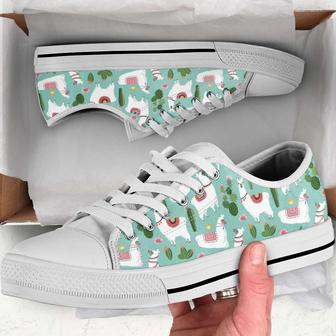 Llama Lover Low Top Converse Style Shoes - Monsterry CA