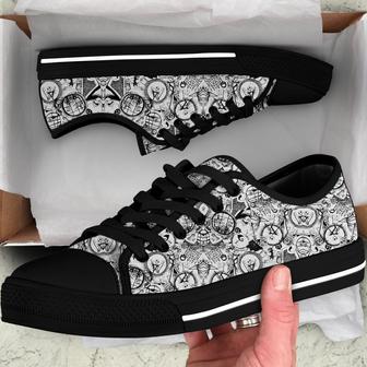 The Nightmare Before Christmas Women Low Top Canvas Shoes 643 | Favorety UK