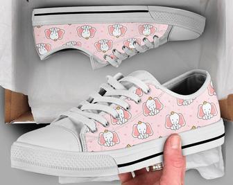 Baby Elephant Shoes , Elephant Sneakers , Cute Shoes , Casual Shoes , Elephant Gifts , Low Top Converse Style Shoes for Womens Mens Adults - Monsterry