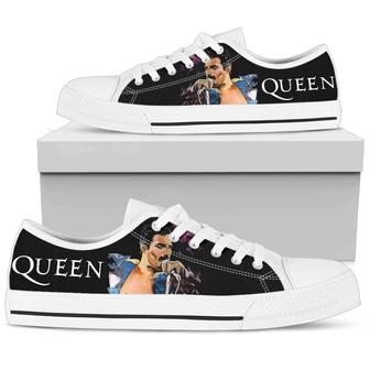 Freddie Mercury Queen Music Band Converse Sneakers Low Top Shoes - Monsterry UK