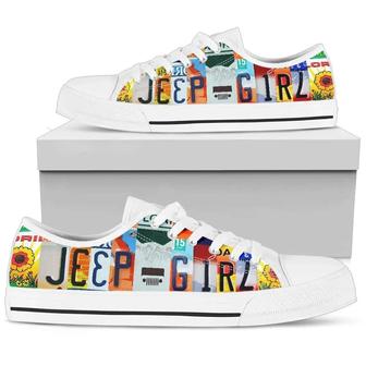 Jeep Lovers Jeep Girl Sunflower Jeep Car Lovers Converse Sneakers Low Top Shoes - Monsterry UK