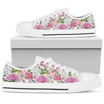 Watercolor Floral Low Top Shoes Converse Style - Monsterry AU