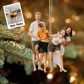 Custom Family Photo Ornament, Christmas Gift For Family Members - Thegiftio UK