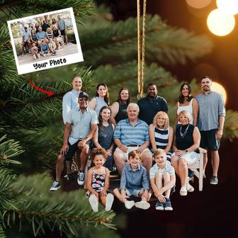 Custom Family Photo Ornament, Christmas Gift For Family, Family Members Gift, Gift For Mom, Dad - Thegiftio UK