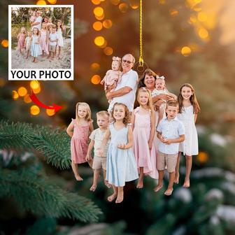 Custom Family Photo Ornament - Personalized Photo Mica Ornament - Birthday, Christmas Gift For Family, Family Members - Thegiftio UK