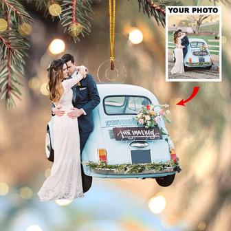 Custom Photo Ornament, Couple Ornament, Married Ornaments - Thegiftio