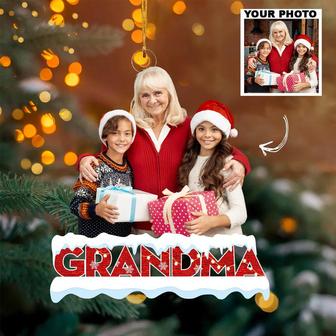 Custom Photo Ornament, Family Photo Ornament, Grandma With Kids ornament, Grandma Gift - Thegiftio UK