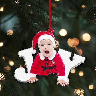 Custom photo Ornament - Personalized Custom Photo Mica Ornament - Christmas Gift For Kid, Family Members - Thegiftio