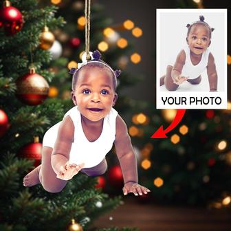 Custom Photo Ornament - Gift For Baby - Baby First Christmas Ornament - Thegiftio UK