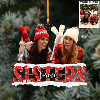 Custom Photo Ornament, Sister Ornament, Sister Gift - Thegiftio UK