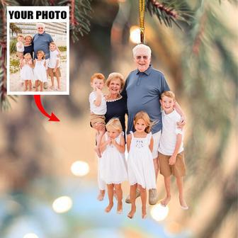 Custom Photo Ornament - Personalized Custom Photo Mica Ornament - Christmas Gift For Family, Family Members - Thegiftio UK