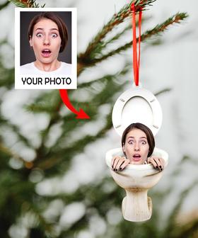 Custom Photo Ornament - Personalized Photo Mica Ornament - Gift For Family Member - Funny Christmas Moments - Thegiftio UK
