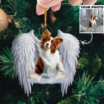 Custom Photo Ornament, You Are My Angel, Christmas Gift For Pet Lover, Pet Loss Gift - Thegiftio UK