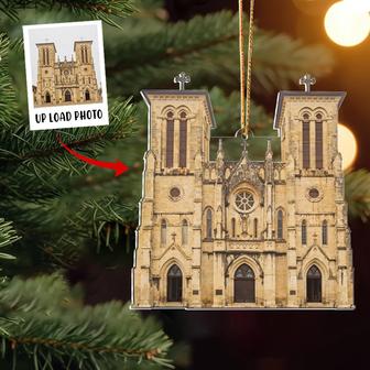 Custom Photo Ornament, Church Photo Ornament, Religious Ornament, Personalized Christmas Gifts for Pastor, Priest, Vicar, Jesus, God Lover - Thegiftio UK