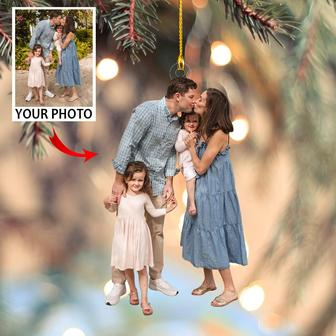 Customize Family Photo Ornament - Christmas, Birthday Gift For Family, Family Members, Mom, Dad, Husband, Wife - Thegiftio