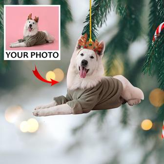Customized Photo Ornament - Personalized Photo Mica Ornament - Christmas Gift For Pet Lovers, Dog Mom, Cat Mom - Thegiftio UK