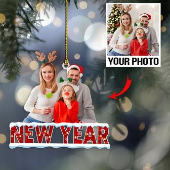 Personalized Photo Mica Ornament - Customized Your Photo Ornament - New Year Ornament Gift - Thegiftio UK