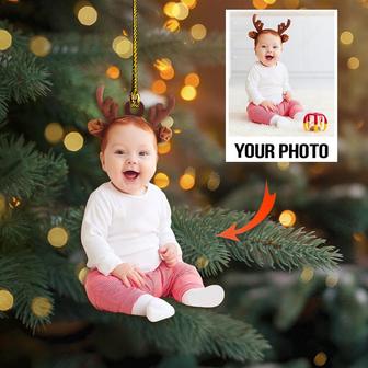 Personalized Photo Mica Ornament - Customized Your Photo Ornament - Thegiftio UK