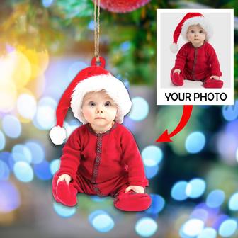 Personalized Photo Ornament - Gift For Baby - Customized Your Photo Ornament - Baby First Christmas Ornament - Thegiftio UK