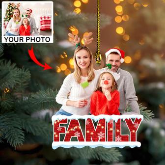 Personalized Photo Ornament - Gift For Family - This Is My Family - Christmas, Birthday Gift For Family, Family Members, Mom, Dad, Husband, Wife - Thegiftio