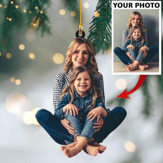 Personalized Photo Ornament - Gift For Mom - Christmas Gift For Family Members, Mom, Dad - Thegiftio