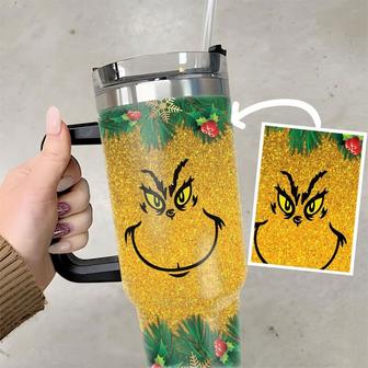40 oz Tumbler, Grinch Tumbler, Cup Gift For Her, The Grinch Who Stole Christmas 40 ounce, Mean One Tumbler - Thegiftio