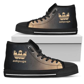 Adipugs Pug Funny High Top Shoes - Monsterry UK