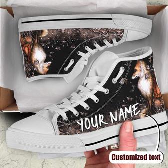 Aesthetic Fox-Customized High Top Shoes - Monsterry UK