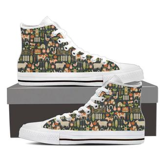 Agriculture Farm High Top Shoes - Monsterry