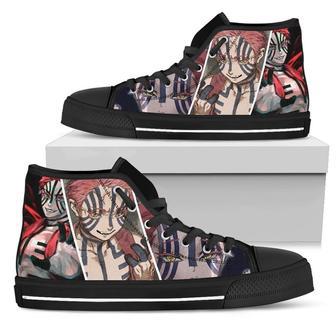 Akaza Shoes Demon Slayer High Top Sneakers Anime Fan High Top Shoes | Favorety AU