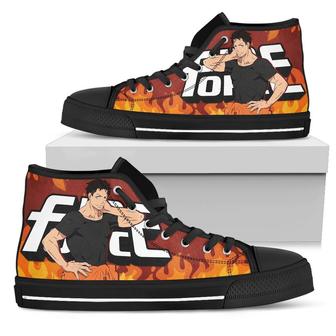 Akitaru Obi Fire Force Sneakers Anime High Top Shoes Fan High Top Shoes - Monsterry CA