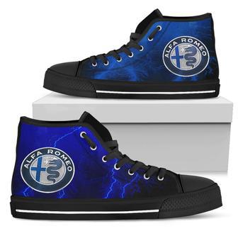 Alfa Romeo Thunder High Top Shoes Blue | Favorety