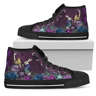 Alice In Wonderland Gothic High Top Shoes - Monsterry DE
