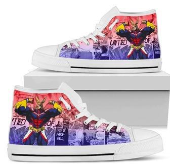 All Might My Hero Academia Sneakers High Top Shoes Anime High Top Shoes | Favorety DE