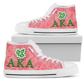 Alpha Kappa Alpha Rose High Top Shoes | Favorety DE