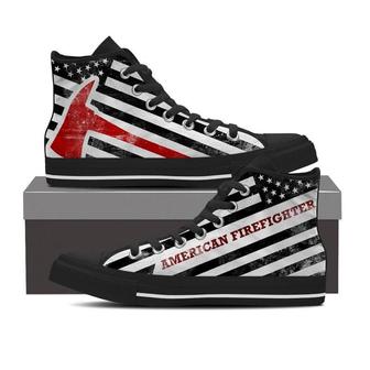 American Firefighter High Top Shoes - Monsterry