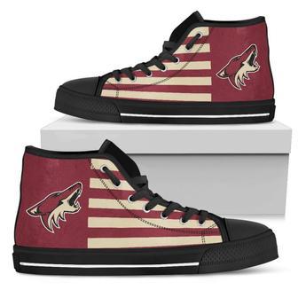 American Flag Arizona Coyotes High Top Shoes | Favorety UK