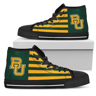 American Flag Baylor Bears High Top Shoes | Favorety DE