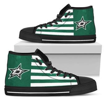 American Flag Dallas Stars High Top Shoes | Favorety