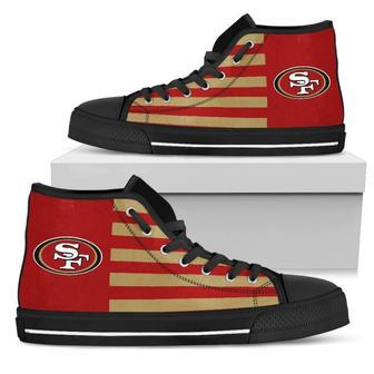 American Flag San Francisco High Top Shoes | Favorety