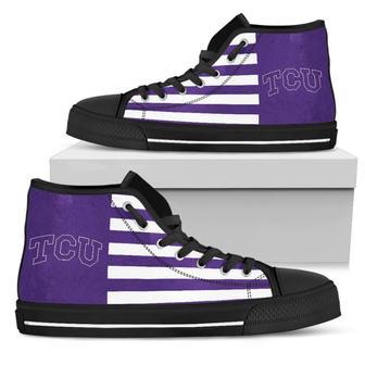 American Flag TCU Horned Frogs High Top Shoes | Favorety UK