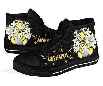 Ampharos Sneakers Pokemon High Top Shoes Gift Idea High Top Shoes | Favorety