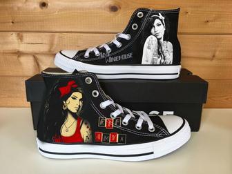 Amy Winehouse High Top Shoes For Fan | Favorety