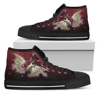 Angel Wings Arizona Coyotes High Top Shoes | Favorety UK