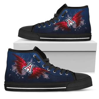 Angel Wings Arizona Wildcats High Top Shoes | Favorety