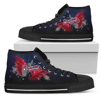 Angel Wings Atlanta Braves High Top Shoes | Favorety DE