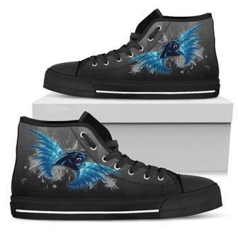 Angel Wings Carolina Panthers High Top Shoes | Favorety DE