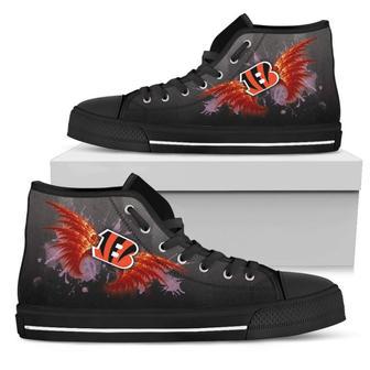 Angel Wings Cincinnati Bengals High Top Shoes | Favorety DE