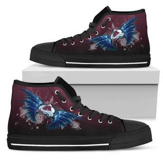 Angel Wings Colorado Avalanche High Top Shoes | Favorety CA